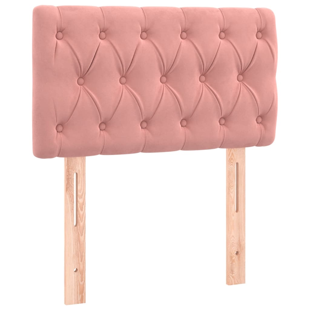 Sommier à lattes de lit avec matelas et LED Rose 80x200 cm - XIOS