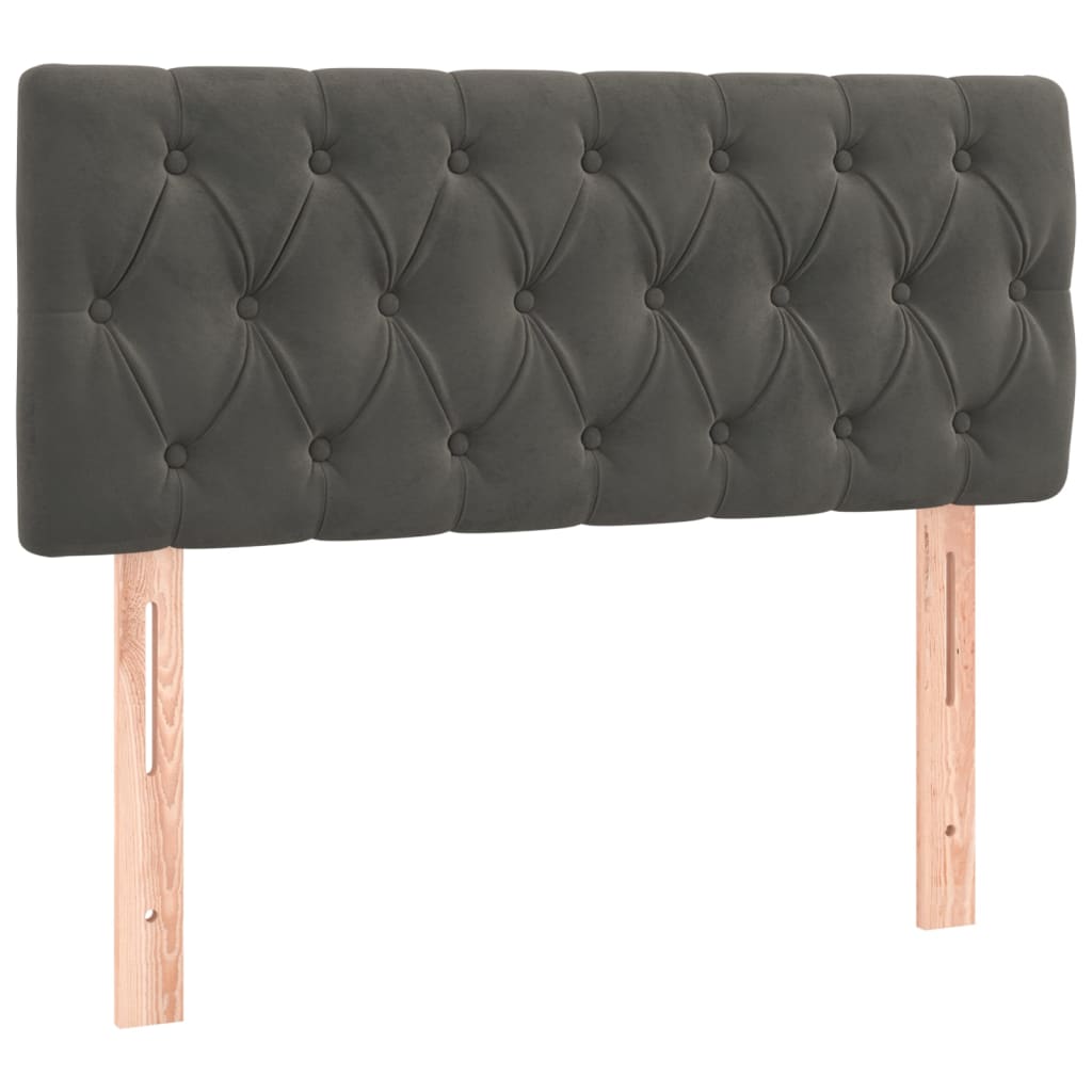 Sommier à lattes de lit avec matelas LED Gris foncé 120x200 cm - XIOS