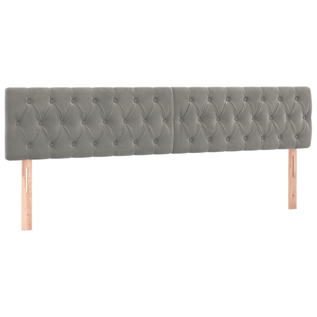 Sommier à lattes de lit avec matelas LED Gris clair 200x200 cm - XIOS