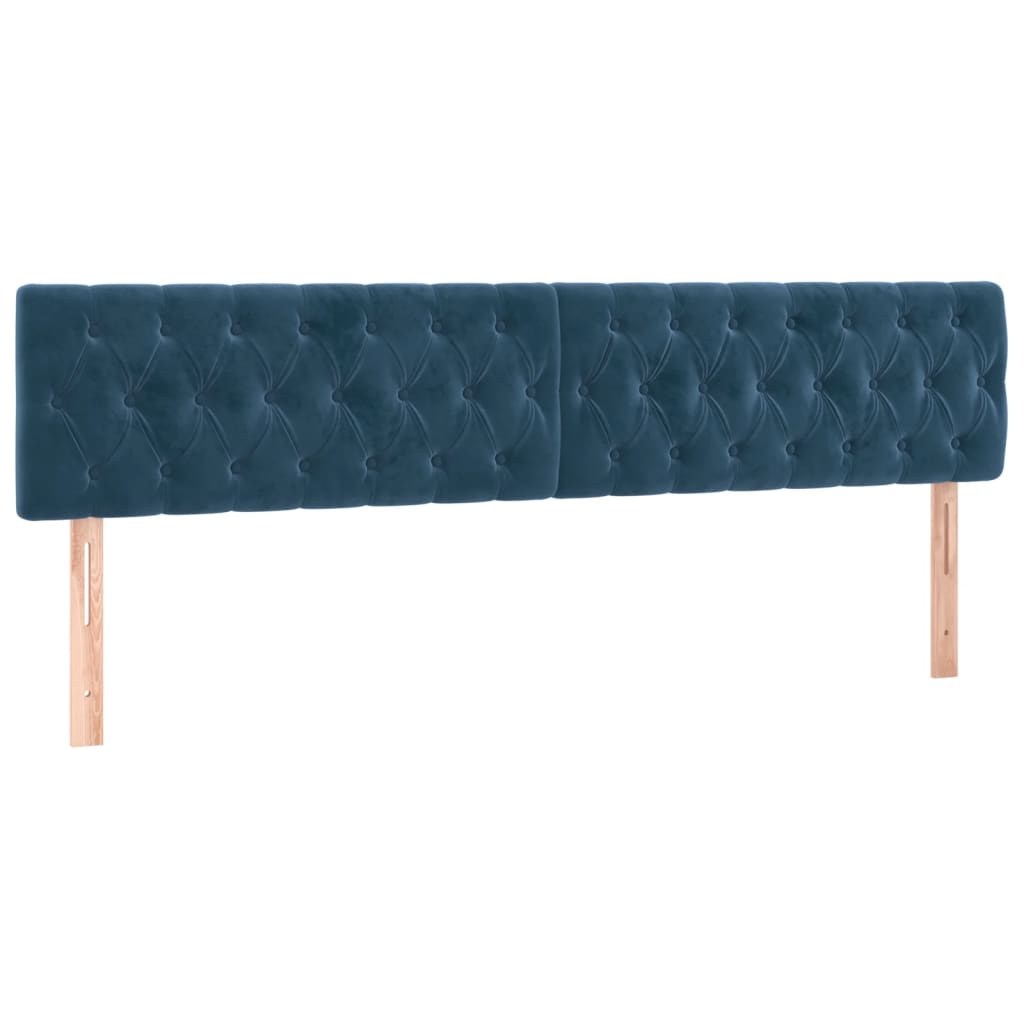 Sommier à lattes de lit avec matelas LED Bleu foncé 200x200 cm - XIOS