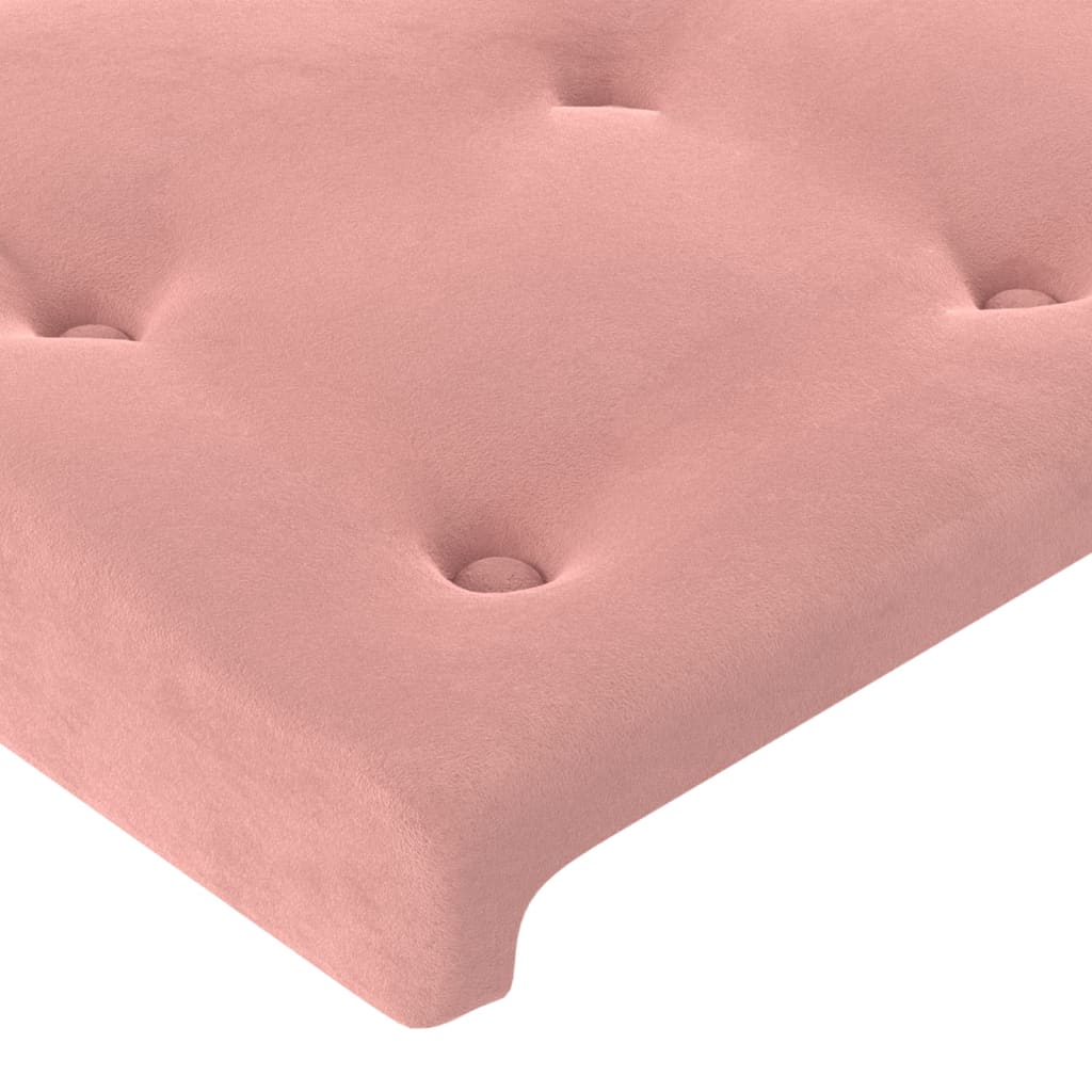 Sommier à lattes de lit avec matelas et LED Rose 200x200 cm - XIOS