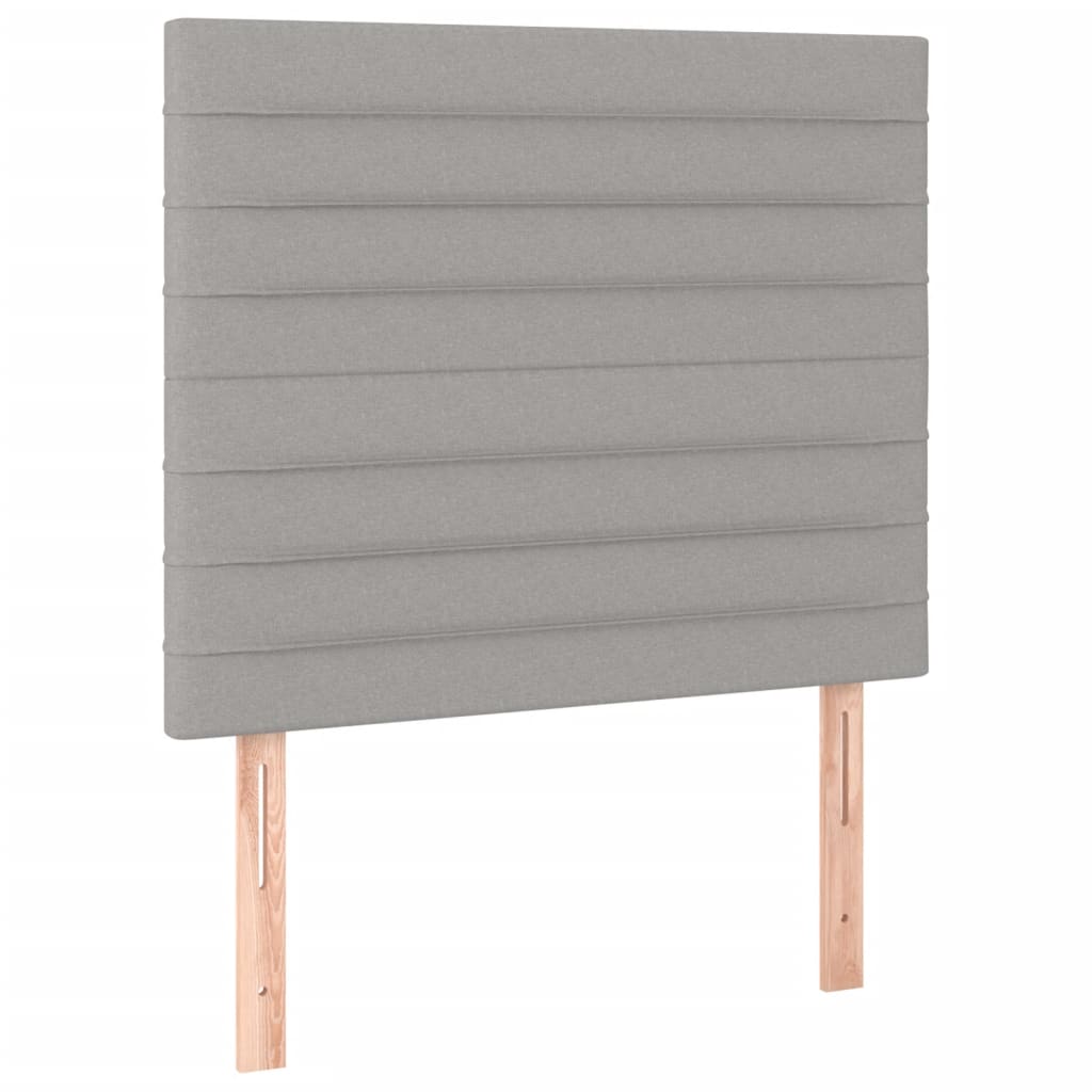 Sommier à lattes de lit et matelas et LED Gris clair 80x200cm - XIOS