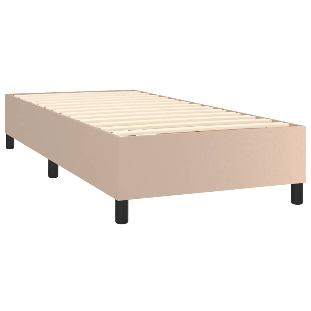 Sommier à lattes de lit avec matelas et LED Cappuccino 90x200cm - XIOS