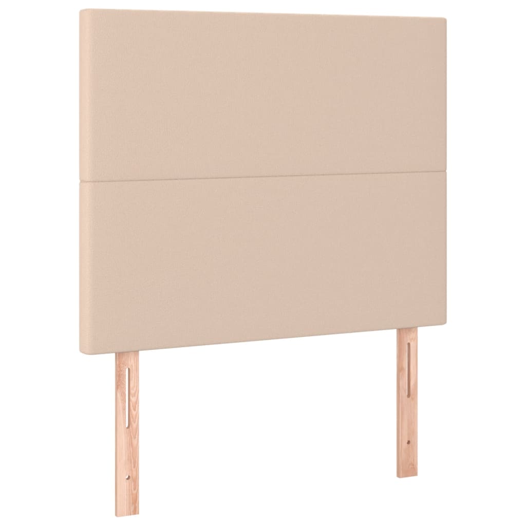 Sommier à lattes de lit avec matelas et LED Cappuccino 90x200cm - XIOS