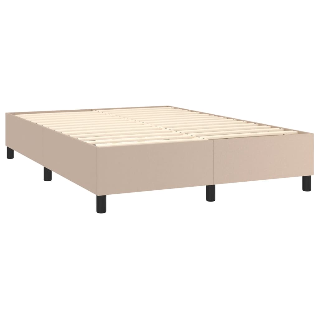 Sommier à lattes de lit avec matelas LED Cappuccino 140x190 cm - XIOS