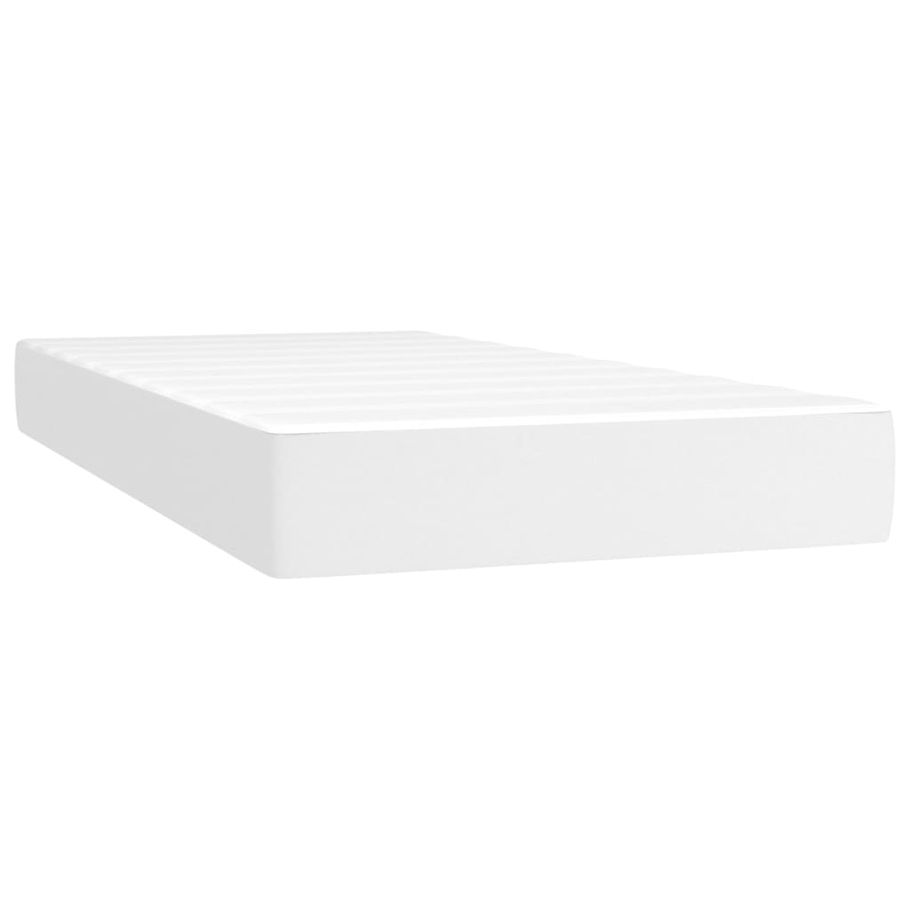 Sommier à lattes de lit avec matelas et LED Blanc 90x190 cm - XIOS