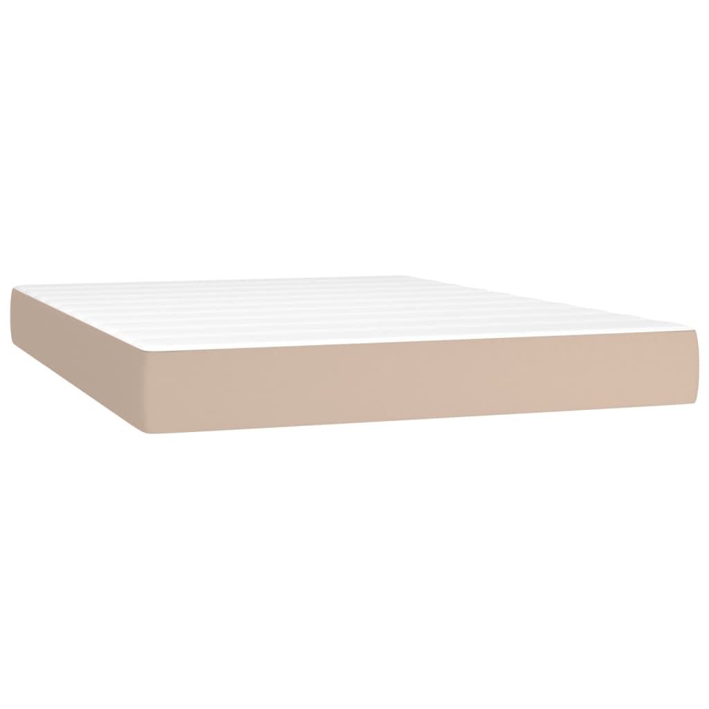 Sommier à lattes de lit avec matelas LED Cappuccino 140x200 cm - XIOS