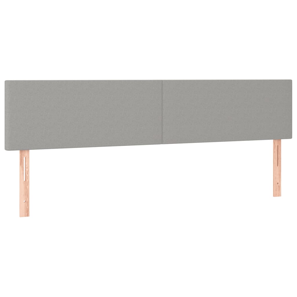 Sommier à lattes de lit avec matelas Gris clair 180x200cm Tissu - XIOS