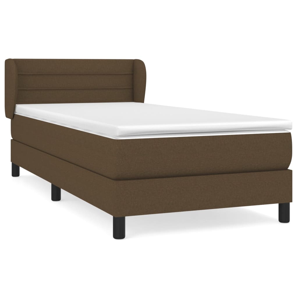 Sommier à lattes de lit avec matelas Marron foncé 80x200 cm - XIOS