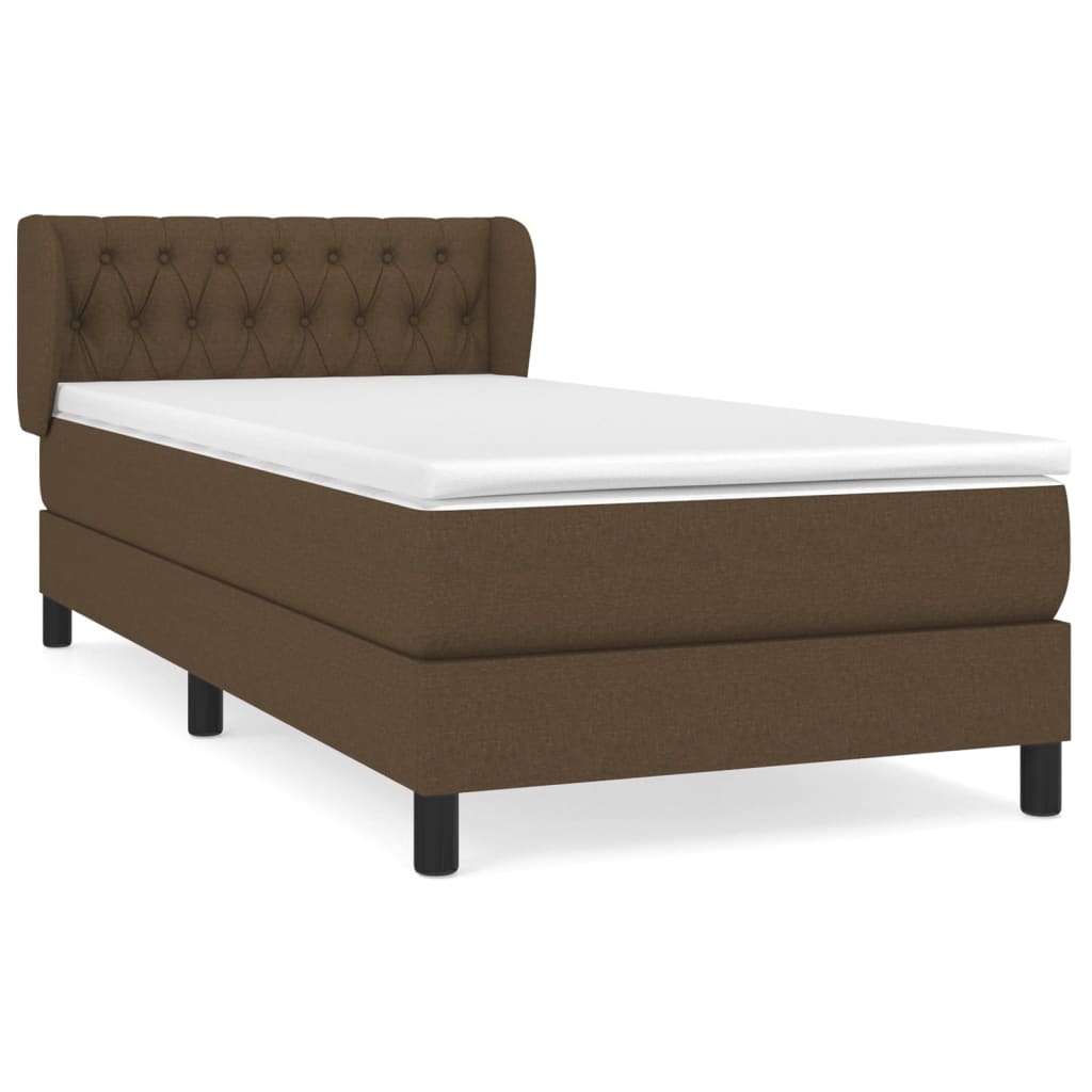 Sommier à lattes de lit avec matelas Marron foncé 90x190 cm - XIOS