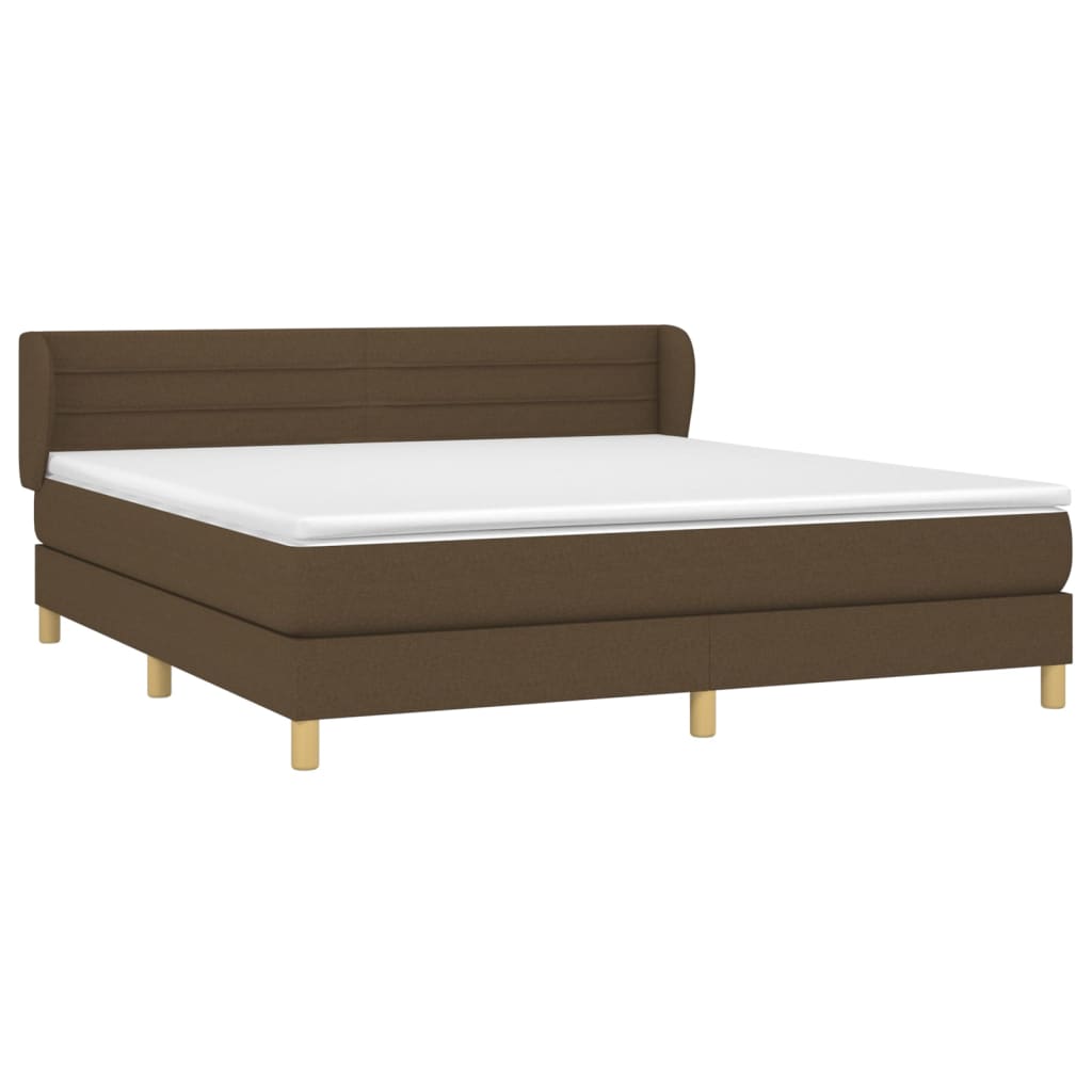 Sommier à lattes de lit avec matelas Marron foncé 180x200 cm - XIOS