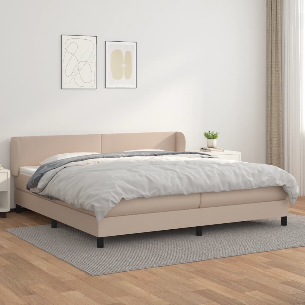Sommier à lattes de lit avec matelas Cappuccino 200x200 cm - XIOS