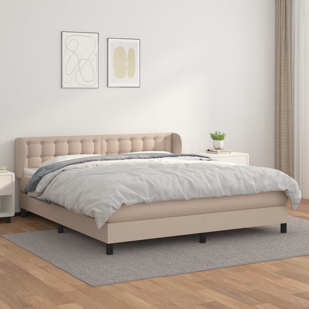 Sommier à lattes de lit avec matelas Cappuccino 180x200 cm - XIOS