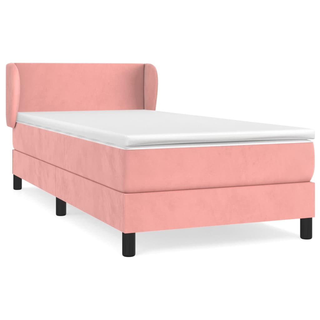 Sommier à lattes de lit avec matelas Rose 90x190 cm Velours - XIOS