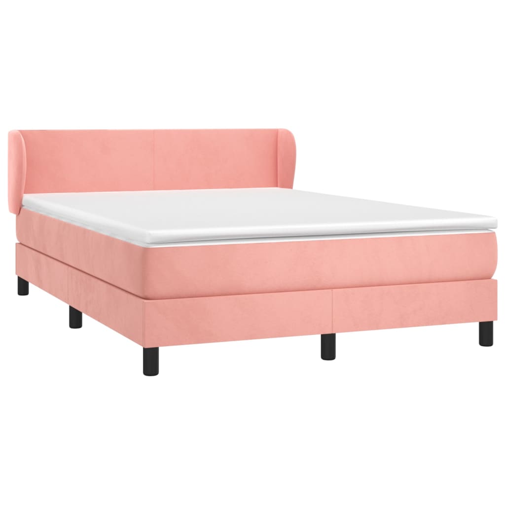 Sommier à lattes de lit avec matelas Rose 140x190 cm Velours - XIOS