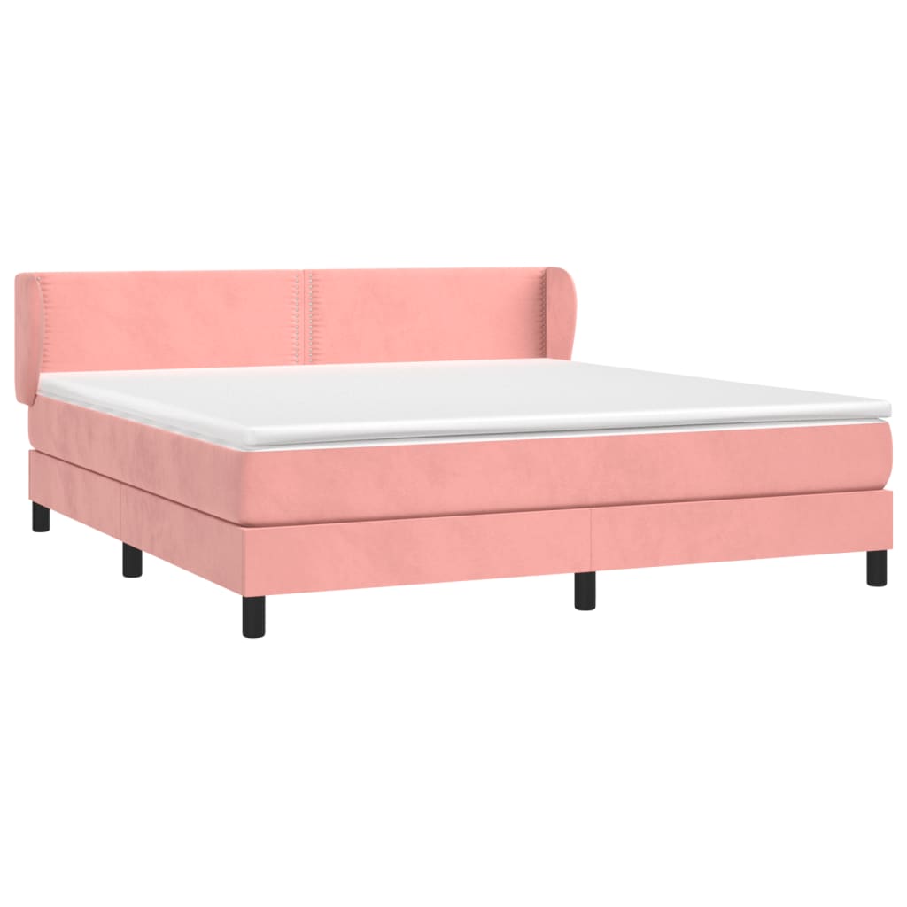 Sommier à lattes de lit avec matelas Rose 180x200 cm Velours - XIOS