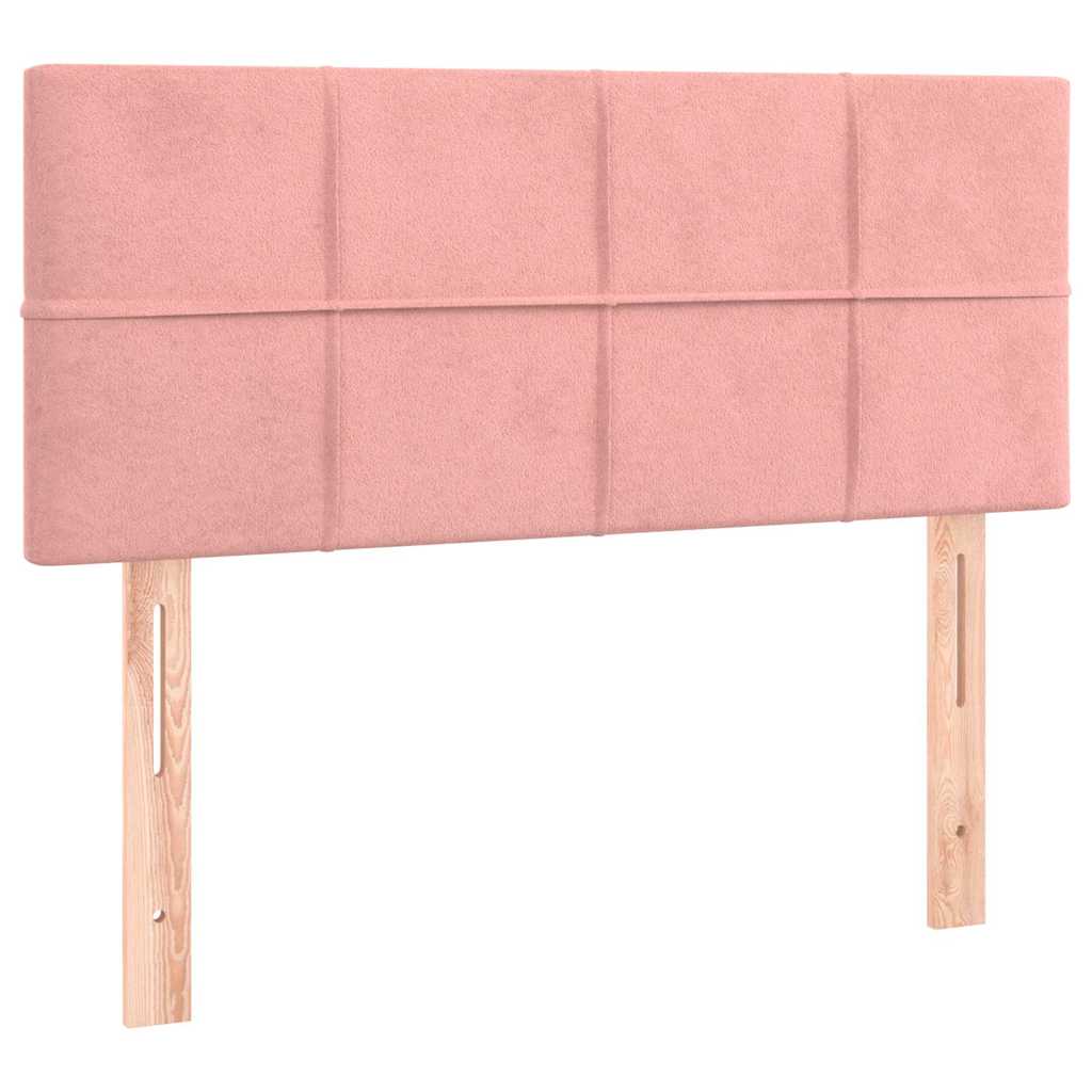 Sommier à lattes de lit avec matelas Rose 100x200 cm Velours