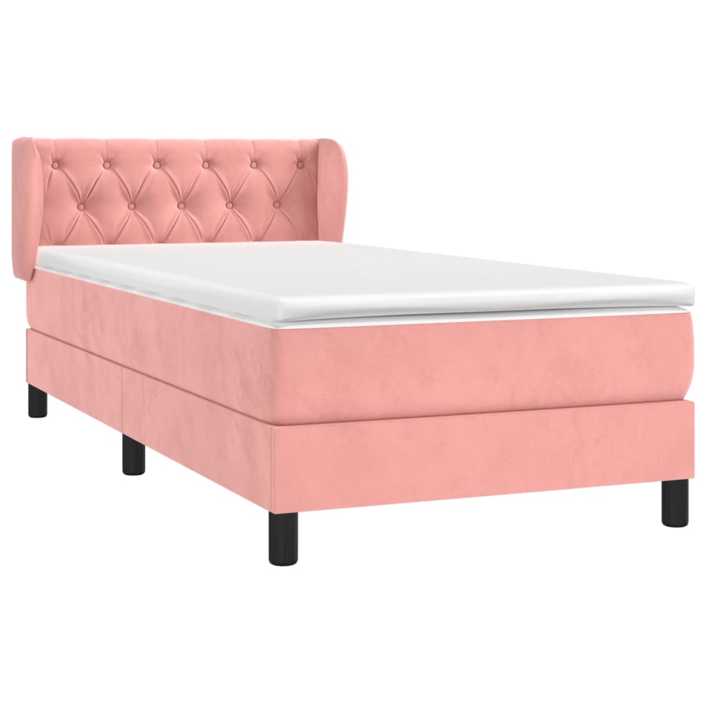 Sommier à lattes de lit et matelas Rose 80x200 cm Velours - XIOS