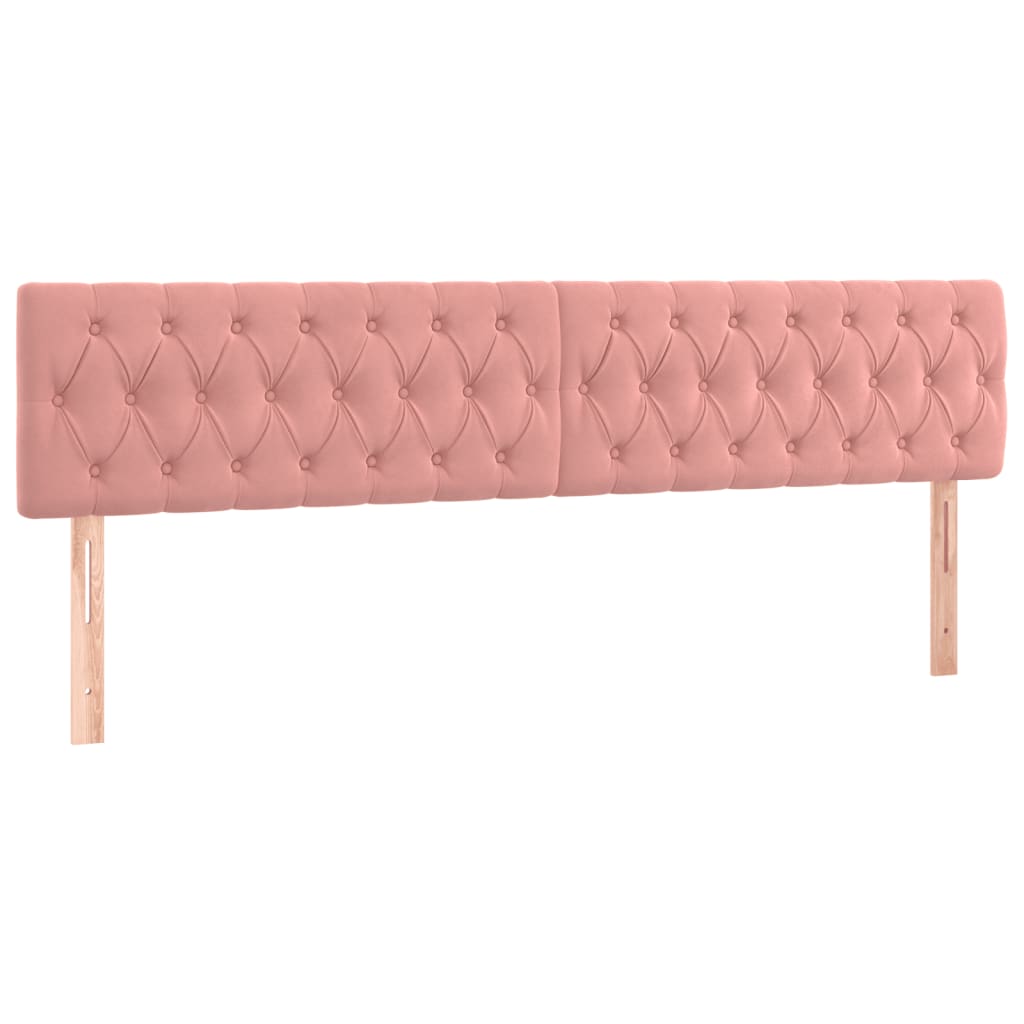 Sommier à lattes de lit avec matelas Rose 200x200 cm Velours - XIOS