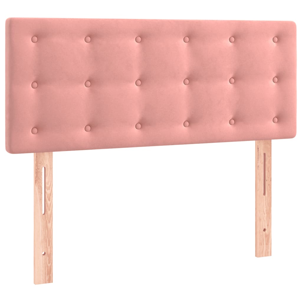 Sommier à lattes de lit avec matelas Rose 90x190 cm Velours