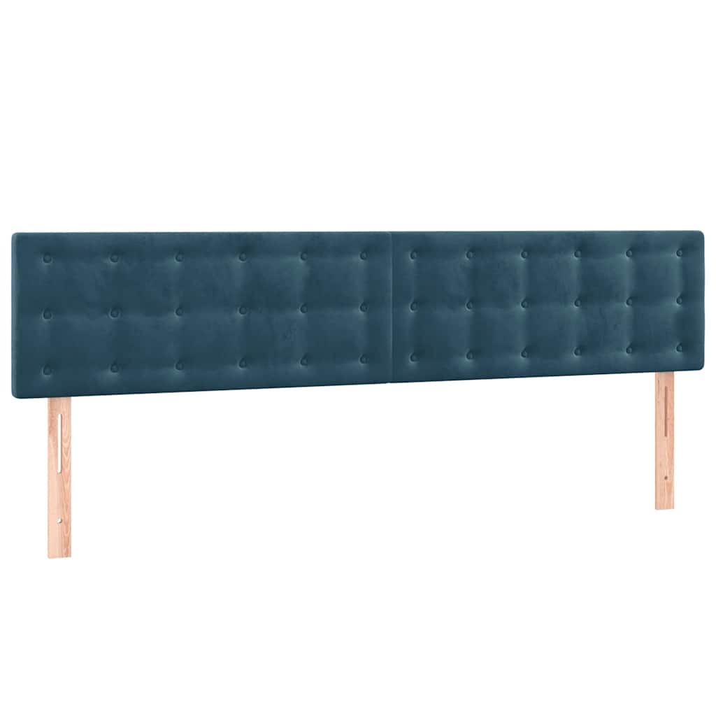 Sommier à lattes de lit et matelas Bleu foncé 180x200cm Velours - XIOS