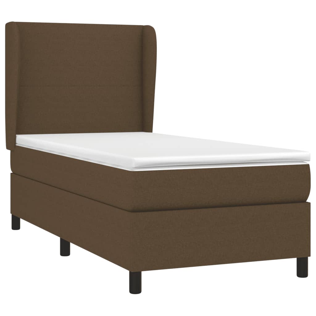 Sommier à lattes de lit avec matelas Marron foncé 80x200 cm - XIOS