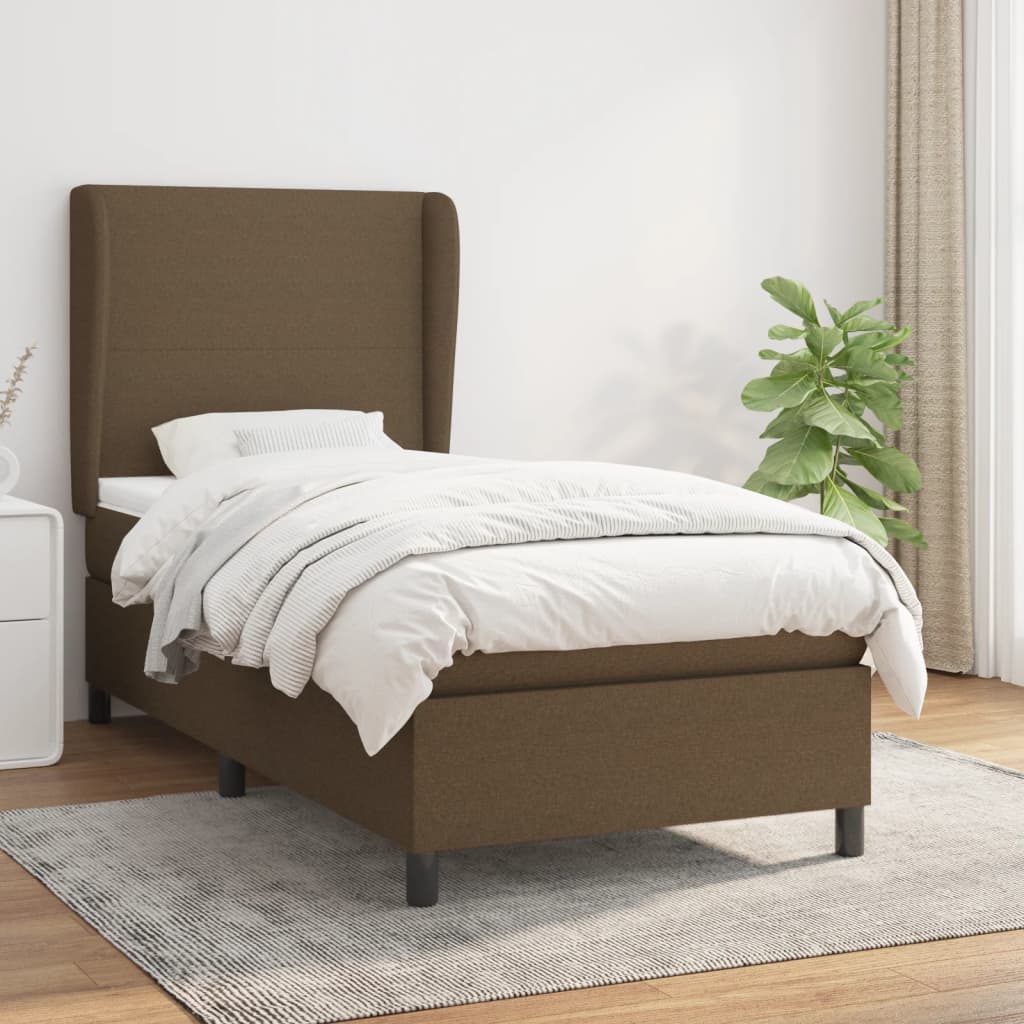 Sommier à lattes de lit avec matelas Marron foncé 90x190 cm - XIOS