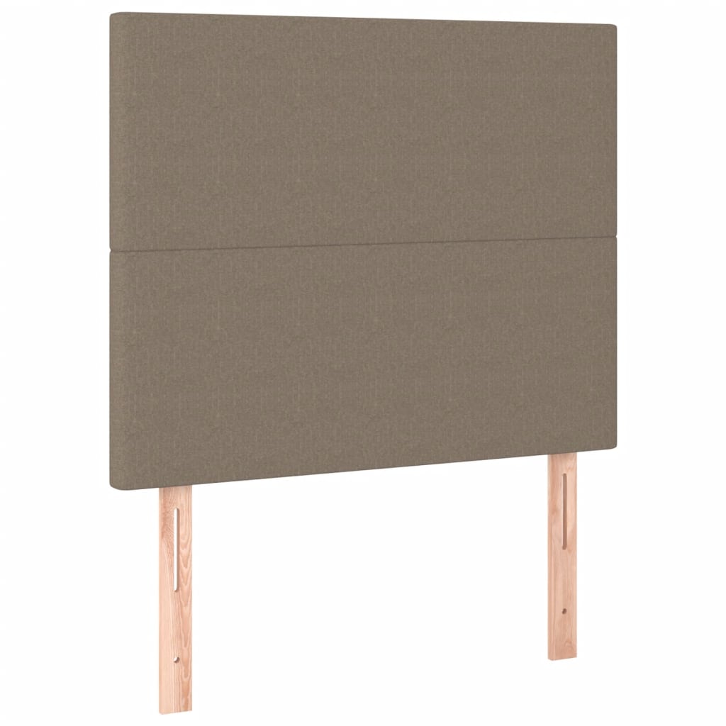 Sommier à lattes de lit avec matelas Taupe 100x200 cm Tissu - XIOS
