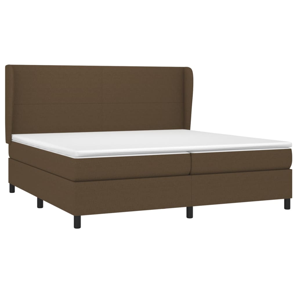 Sommier à lattes de lit avec matelas Marron foncé 200x200 cm - XIOS