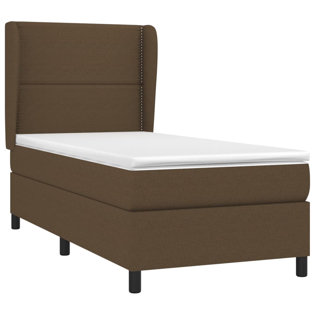 Sommier à lattes de lit avec matelas Marron foncé 90x190 cm - XIOS