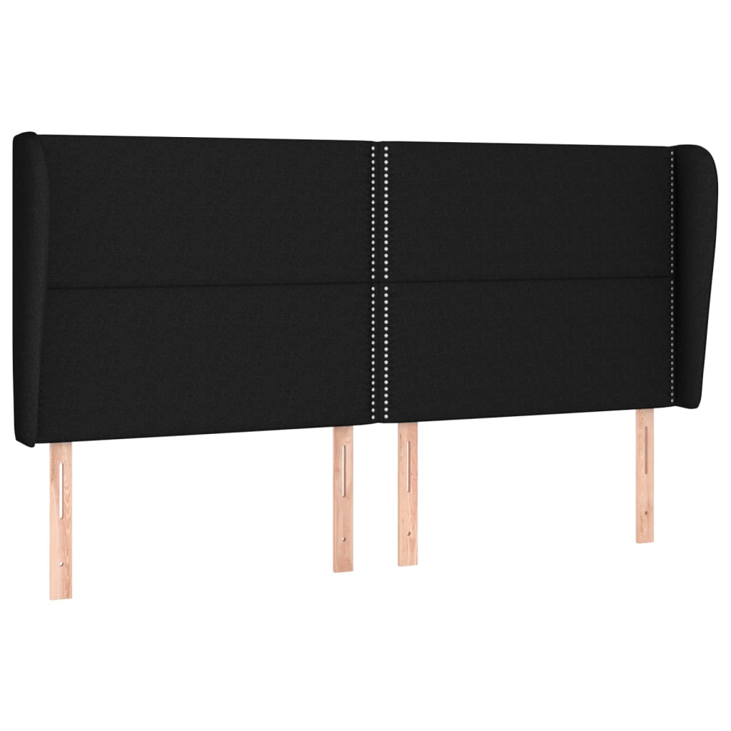 Sommier à lattes de lit avec matelas Noir 180x200 cm Tissu - XIOS