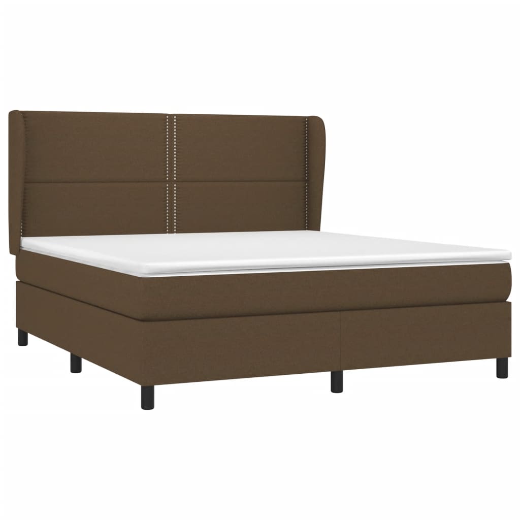 Sommier à lattes de lit avec matelas Marron foncé 180x200 cm - XIOS