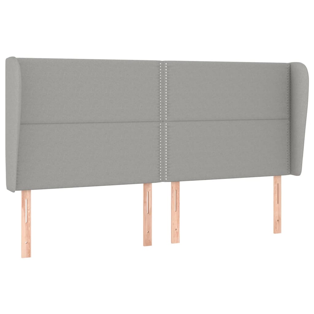 Sommier à lattes de lit avec matelas Gris clair 200x200cm Tissu - XIOS