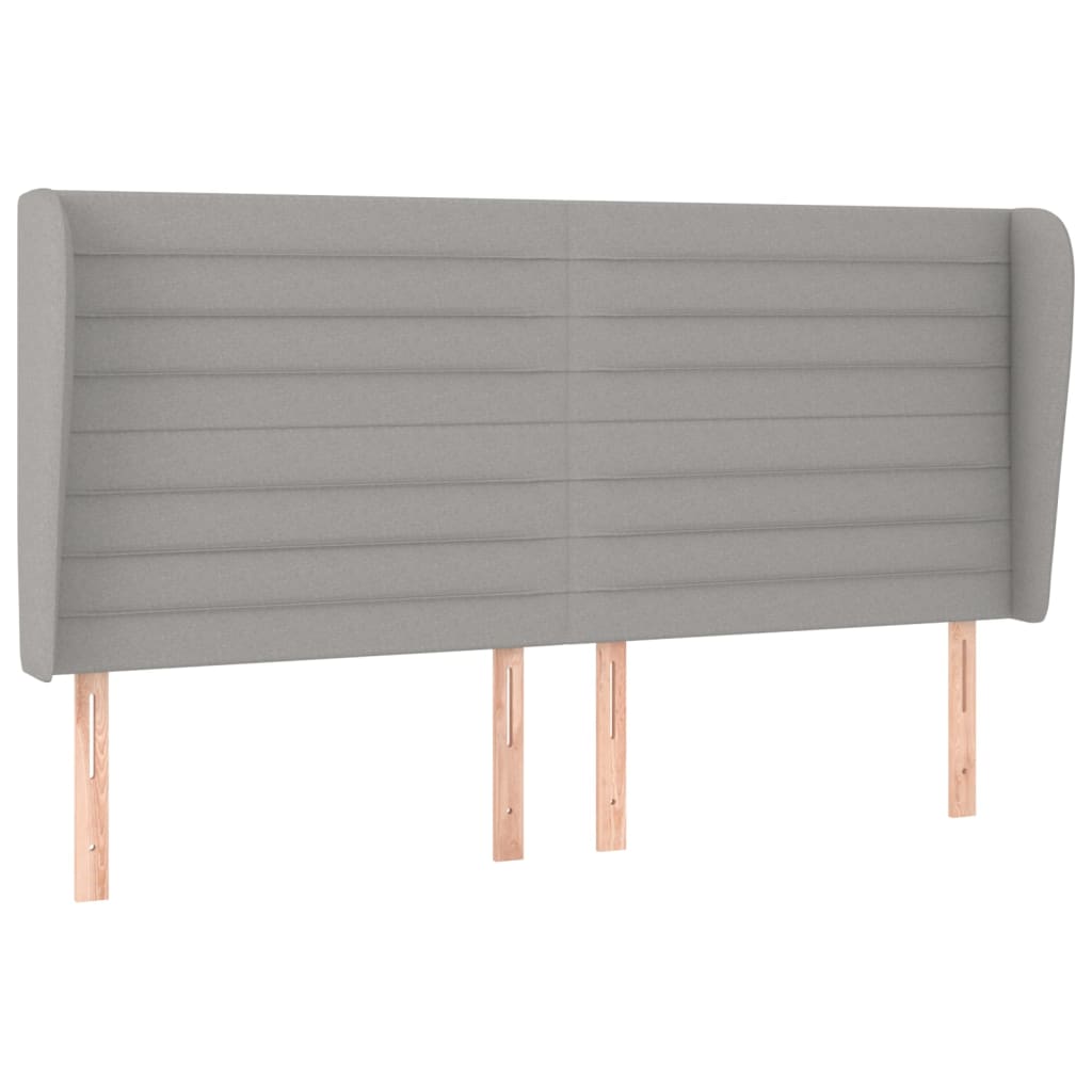 Sommier à lattes de lit avec matelas Gris clair 180x200cm Tissu