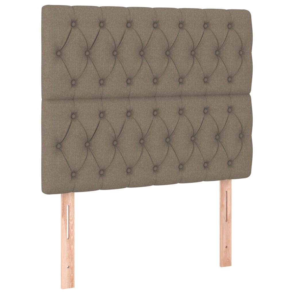 Sommier à lattes de lit avec matelas Taupe 100x200 cm Tissu - XIOS