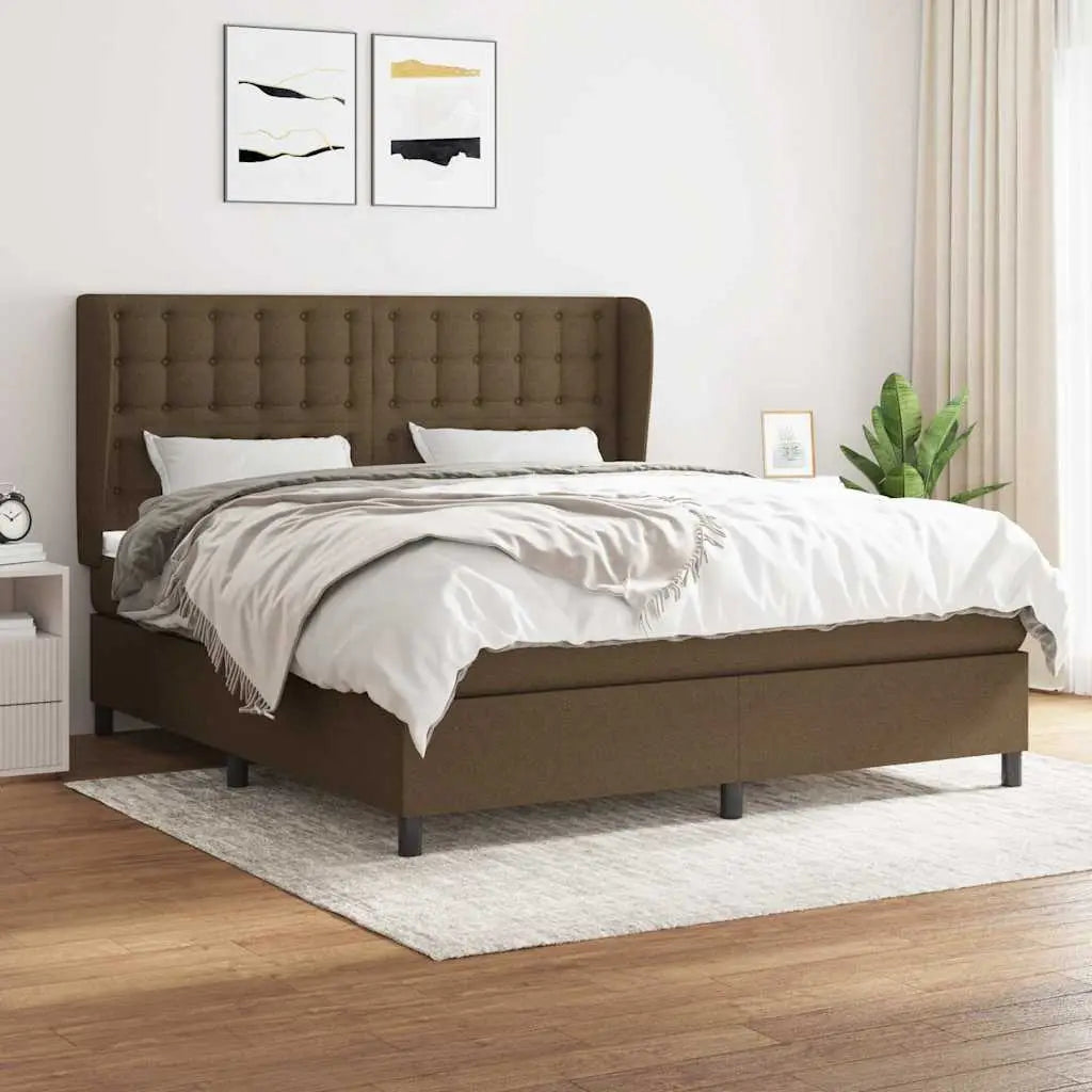 Sommier à lattes de lit avec matelas Marron foncé 160x200 cm - XIOS