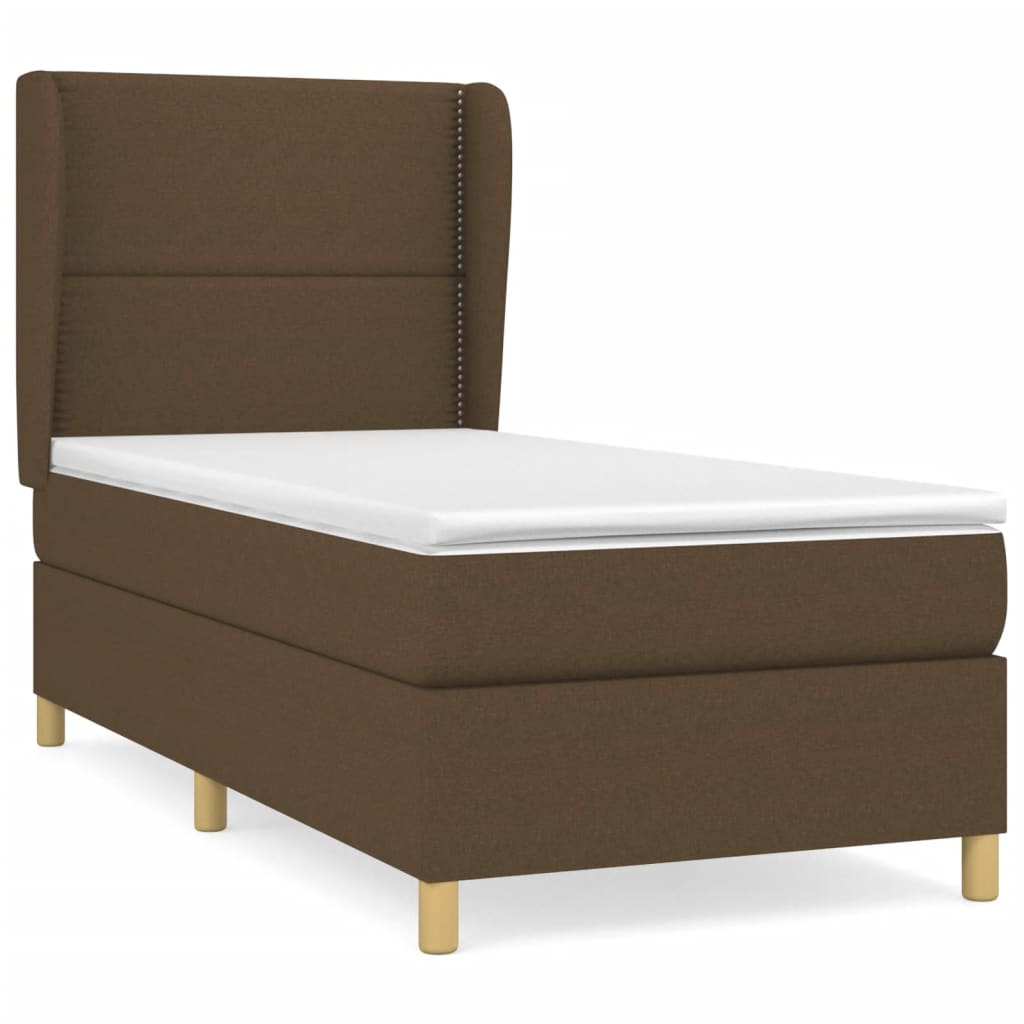 Sommier à lattes de lit avec matelas Marron foncé 90x190 cm - XIOS