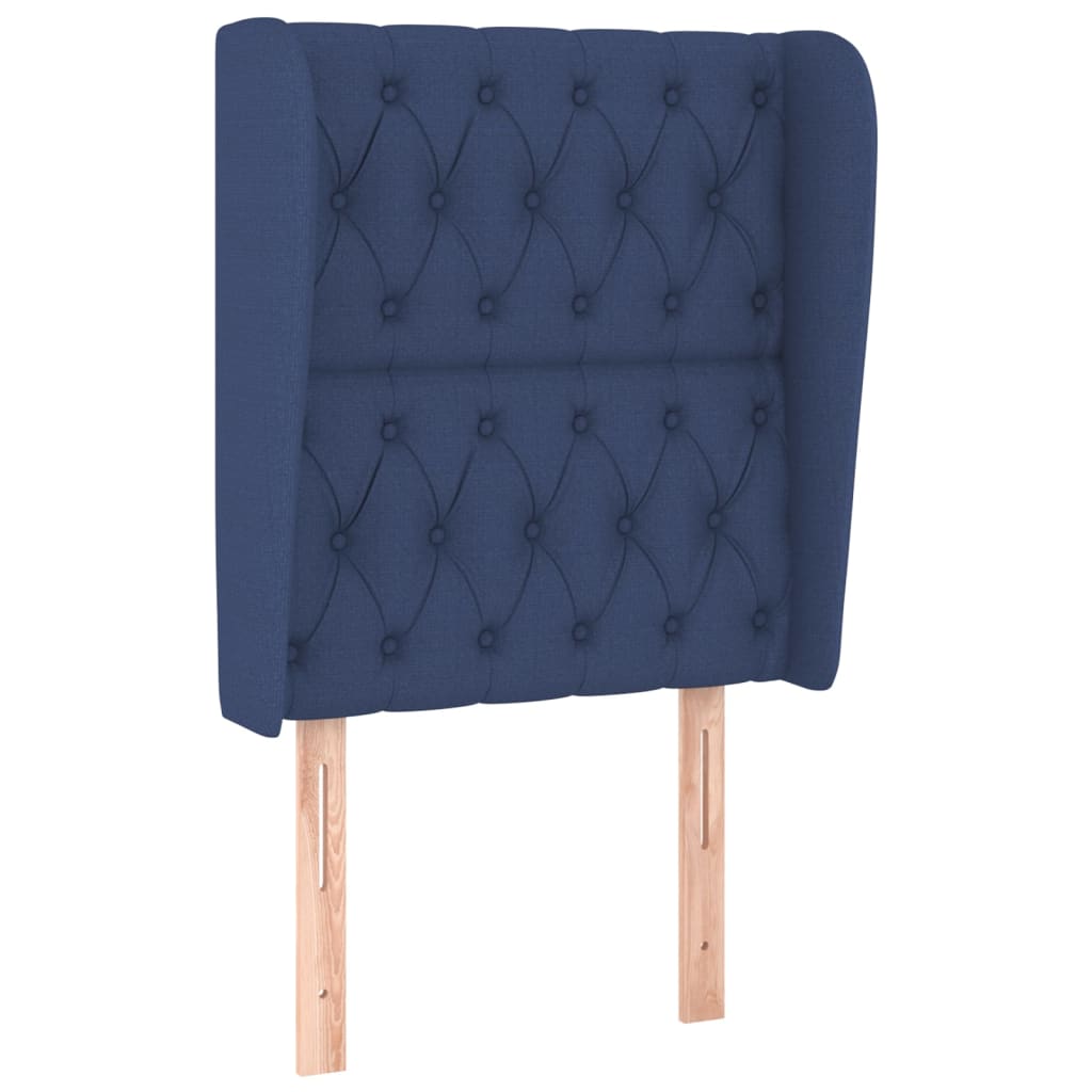 Sommier à lattes de lit avec matelas Bleu 80x200 cm Tissu - XIOS