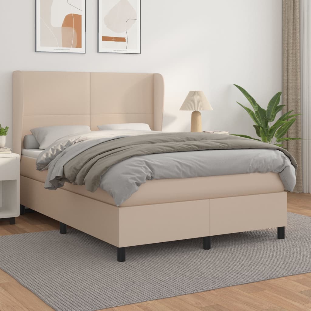 Sommier à lattes de lit avec matelas Cappuccino 140x190 cm - XIOS