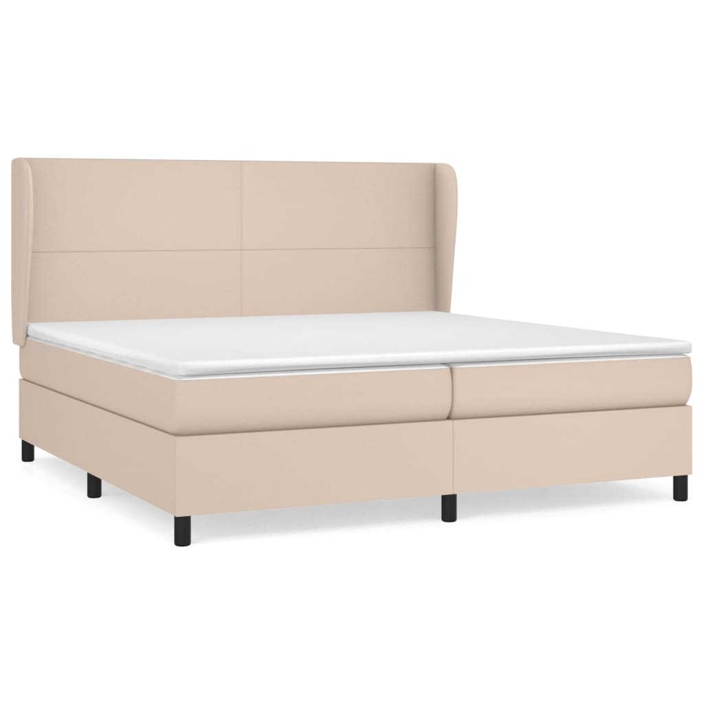 Sommier à lattes de lit avec matelas Cappuccino 200x200 cm - XIOS