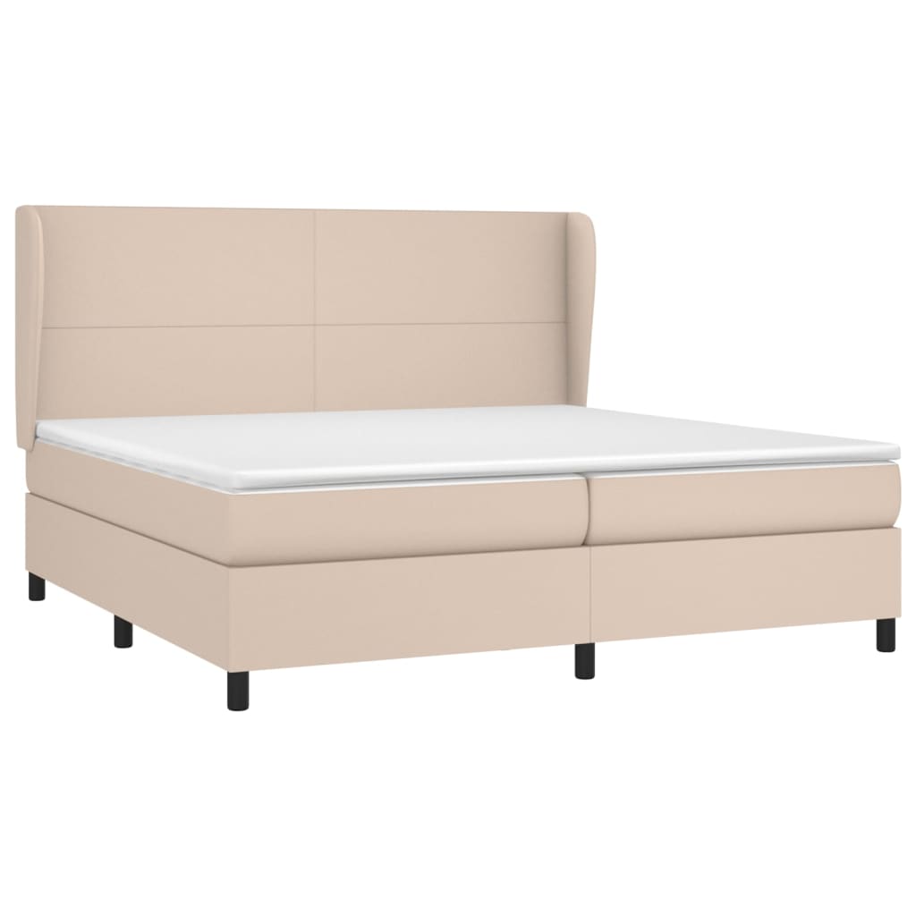 Sommier à lattes de lit avec matelas Cappuccino 200x200 cm - XIOS
