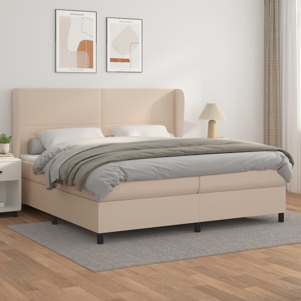 Sommier à lattes de lit avec matelas Cappuccino 200x200 cm - XIOS