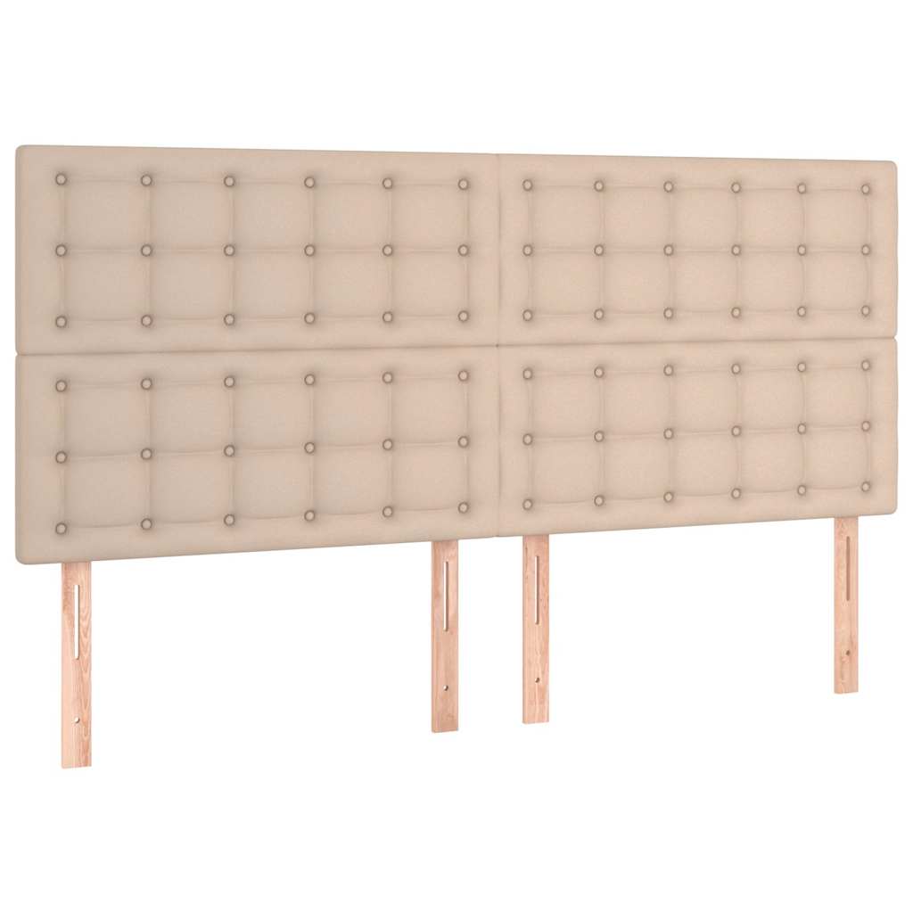 Sommier à lattes de lit avec matelas Cappuccino 160x200 cm