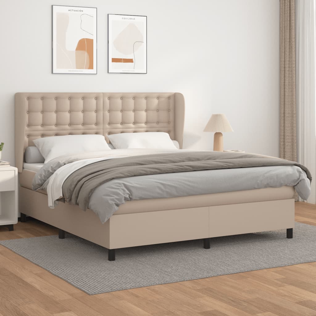 Sommier à lattes de lit avec matelas Cappuccino 160x200 cm - XIOS