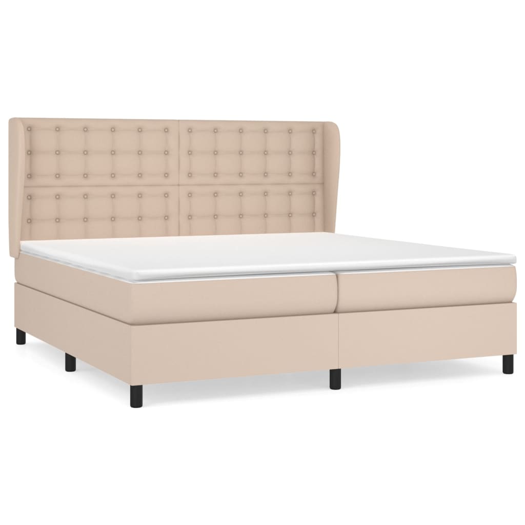 Sommier à lattes de lit avec matelas Cappuccino 200x200 cm - XIOS