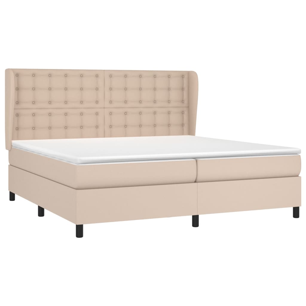Sommier à lattes de lit avec matelas Cappuccino 200x200 cm - XIOS