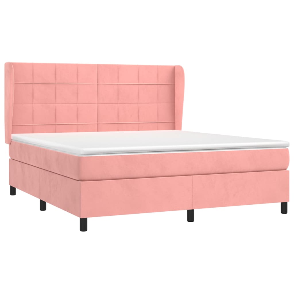 Sommier à lattes de lit avec matelas Rose 160x200 cm Velours - XIOS