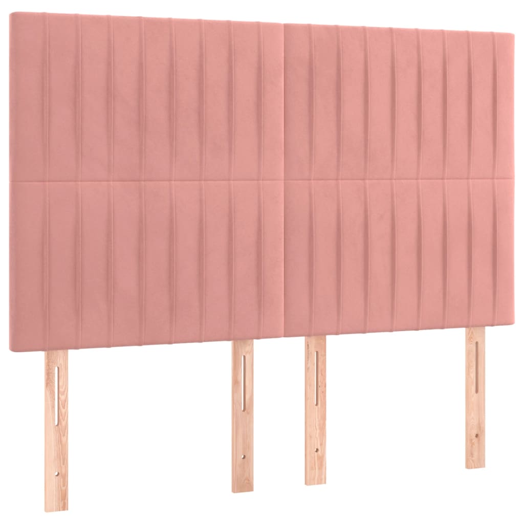 Sommier à lattes de lit avec matelas Rose 140x190 cm Velours - XIOS
