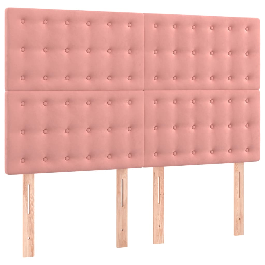 Sommier à lattes de lit avec matelas Rose 140x200 cm Velours - XIOS