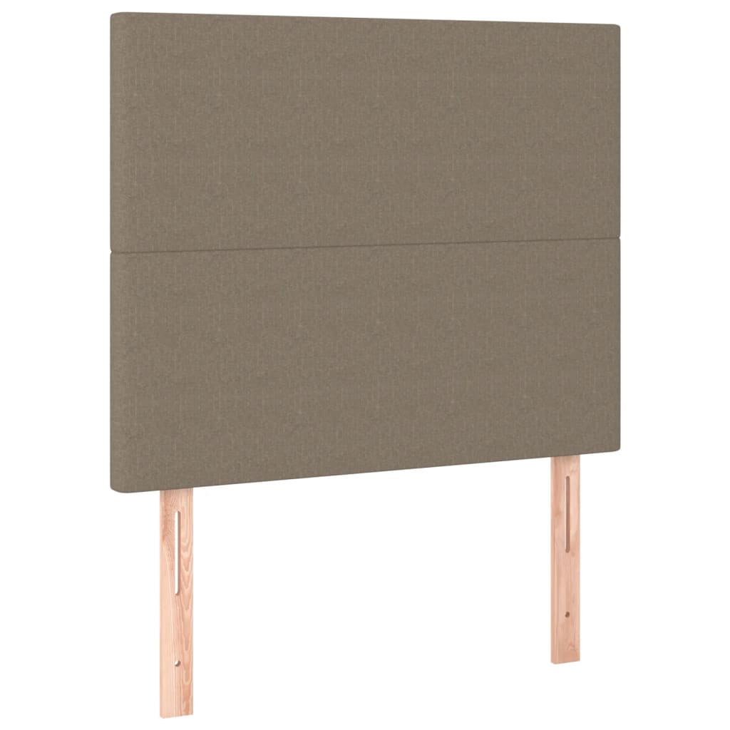 Cadre de lit sans matelas taupe 80x200 cm tissu - XIOS